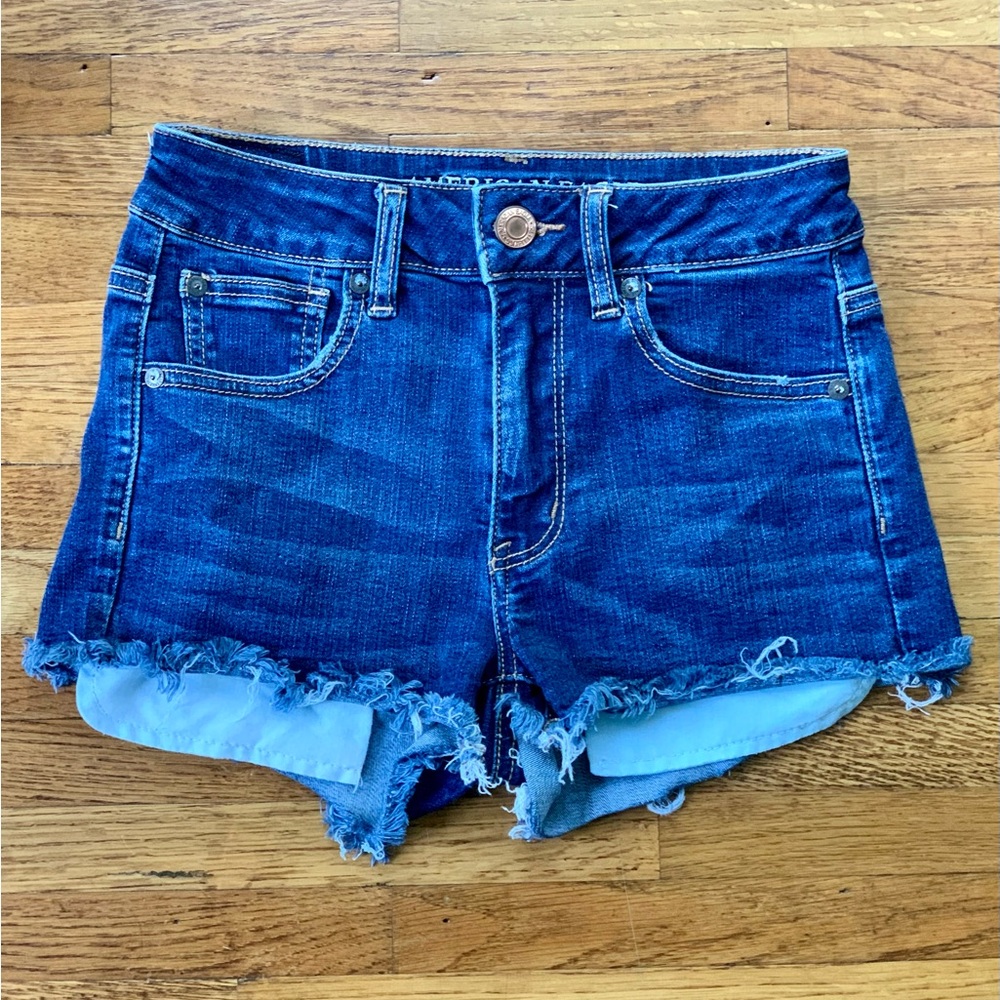 American Eagle Hi-Rise Shortie | Denim Shorts | Size 2